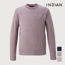 인디안 INDIAN 남성 솔리드라운드넥 니트_ MIVBRYS1261
