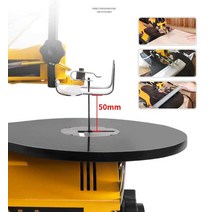 스크롤쑈 스크롤쇼 스카시톱 목공 조각기 전동 자동, 16인치 본체 및 머신톱날 10개