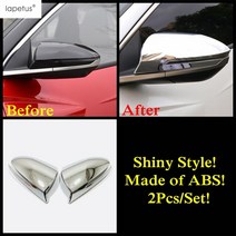 사이드미러빗물받이 리어 뷰 미러 비 눈썹 바이저 커버 트림 ABS 현대 투싼 NX4 2021 -2023/산타 크루즈, 01 Model A