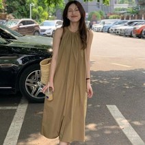 해변룩 여름휴가 휴양지원피스 추천 느슨한 민소매 비치원피스 리조트룩 휴양지룩