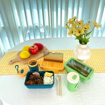 일상쏙쏙 감성 런치박스 도시락통 세트, 네이비, 감성 국 스프 통, 1개