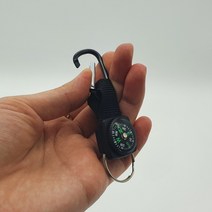 MARKET.MR_ 백팩킹 배낭연결 나침반 고리비너 비너 열쇠고리 카라비너 등산고리 나침반, 본상품선택, 1개