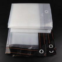 투명 텐트 몽골 천막 비닐 방수 야외 바람막이 버블 투명 PE 필름 방수 타포린 0.1mm 발코니 식물 보온, 05 1x4m