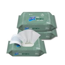 스카트 41801 친환경 천연펄프 에코물티슈 70매 3팩