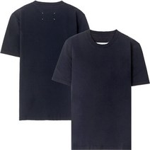 메종 마르지엘라 20FW S50GC0622 S22533 524 백 스티치 라운드 반팔티셔츠 네이비 남성 티셔츠 TEO