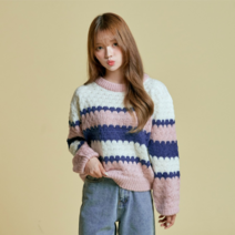 여성용 상콤 물결 니트