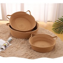 통풍 잘되는/힐링 스크래쳐 바구니/라탄색, 라탄L