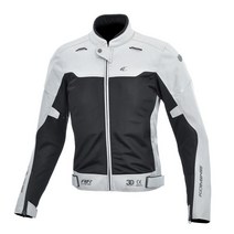 코미네 오토바이 여름자켓 텍스타일 메쉬 상의 JK-158 L.GREY-BLACK, L.GREY-BLACK-L