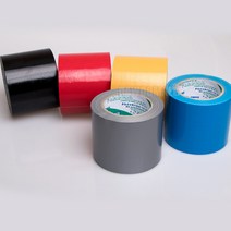 다우몰 국산 컬러 천 면테이프 98mm X 25M 강력 청테이프 적색(빨강색) 회색 청색 흑색(검정색) 미색 녹색, 청색(파랑색) 98mm(폭) X 25M(길이)