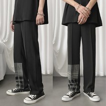 [당일출고] 언발패턴 세미 와이드 슬랙스