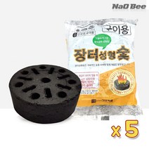 NaOBee 쉬운 즉석 점화 성형 장터숯 착화탄 5P, 8set(40개)