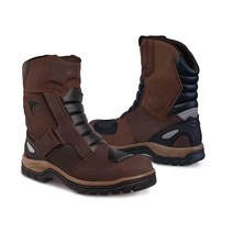 WORKLAND 77418 남성용 오토바이 부츠 - 작업 전투 전술 여행 스포츠용 바이커 전체 가죽 보호 미끄럼 방지 Botas para Motocicleta Hombre, 9.5 Wide