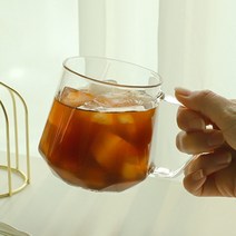 투명 내열 유리컵 아이스 아메리카노잔 400ml, 6P 세트