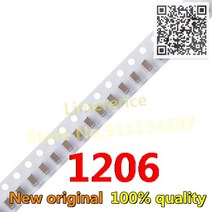 10PCS 1206 칩 커패시터 100nF(104) ± 10% CC1206KKX7R0BB104 100V