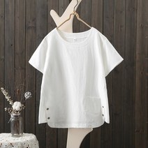 여성 반팔티 반팔 티셔츠 오버핏 빈티지 여자반팔티 빅사이즈 데일리 캐주얼 빅사이즈반팔티 인박카004