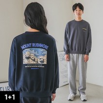 앨빈클로 주니어 마운트 러쉬모어 맨투맨 무지 세미와이드 트레이닝 팬츠 2종 패키지