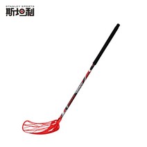 플로어볼 그라운드골프 실내골프 플로어볼스틱 실내하키 스틱 미니골프, 75CM, 레드 왼손잡이