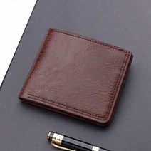 지갑 PU 가죽 접이식 빈티지 삽입 사진 라이센스 달러 동전 가방 다기능 신용 ID 카드 홀더