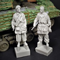 HNW 스케일 수지 피규어 레진 모델 키트 차 세계 대전 낙하산 비행기 미도색 조립되지 않은, Unassembled kit