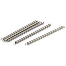 일본직발송 10. UXCELL 인장 스프링 텐션 스프링 304 스테인레스 스틸 실버 톤 0.3 MMX3 MMX60 MM 5 개 B0, One Color, One Size_One Color, One Size_One Color