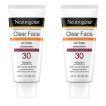뉴트로지나 클리어페이스 선크림 로션 SPF 30 88ml x2