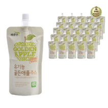 라이브잇 풀무원 바른선 유기농 골든애플주스, 40개, 100ml