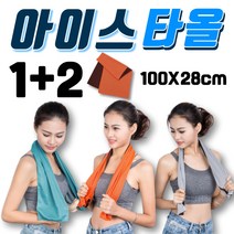 ESIC 아이스 쿨타올 땀타올 땀수건 냉수건 1+2, 그레이, 그레이, 스카이