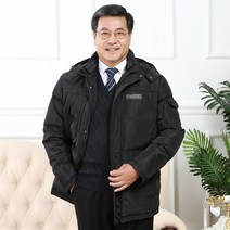 아빠룩 멋쟁이 신사 남자 자켓 다운 재킷 남자 다운 옷 짧은 기장 두꺼운 점퍼 남자 의류 보온 의류 중년 남성 점퍼