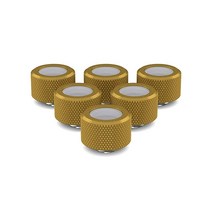 PrimoChill 16mm OD 리지드 SX 피팅 - 6팩 - 독성 캔디, Gold