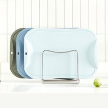 도블레 칼집이 나지 않는 항균 살균 도마(소) 4종 세트 ( 도마(소) 3 + 스테인리스 스탠드 ), (소)레드, (소)블루그레이, (소)레드