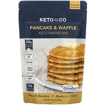 Keto and Co Pancake Waffle Keto Baking Mix 9.3 oz (265 g), 265g, 1개