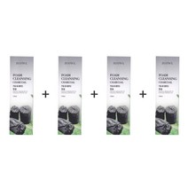 [주올] 참숯 클렌징 폼 130ml / 1세트 4개 묶음판매 + 사은품 : 에센스 마스크팩 10장 (피부 진정 및 활력 세안후에도 촉촉하고 맑고 산뜻한 피부로 가꾸어줍니다.)