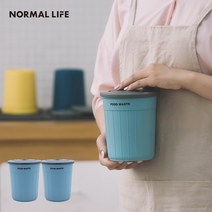 노멀라이프 미니 음식물쓰레기통 2개, 민트+민트