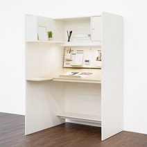 아이디어스터디 스터디스타 1000 크림화이트 독서실책상, 스터디스타 1000 크림화이트 왼쪽선반 (단품), 선택하지 않음, 바른자세 스마트패널