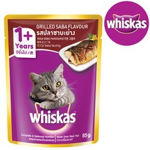 위스카스 고양이보양식 위스카스파우치 고양이습식, 85g, 구운고등어 24팩