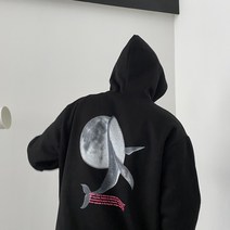 꼰스 퍼스널 문 돌핀 오버핏 후드티