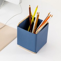 호텔 객실용 고급 펜 소품 수납 꽃이 인테리어 학생방 사무용품 문구, 블루