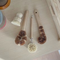 [새댁살림방] 다용도 천연 청소 설거지 브러쉬 세트 제로웨이스트