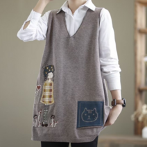 호정샵 <당일출고> 여성용 가을 겨울 빅사이즈 울&아크릴 여성 A라인 브이넥 니트 롱조끼 베스트” class=”wr-img”></a></div></p></div></p></div></p></div><div class=