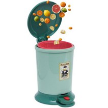 업소용 편의점 라면국물통 음식물 쓰레기통 잔반통 20리터, 그린(채반랜덤)