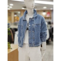 ab.f.z 더블 라이트 워싱 크롭 데님 자켓 afqw1j34c