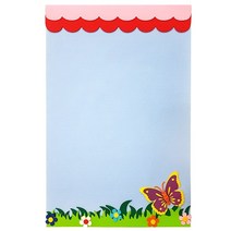 교실환경공간꾸미기 펠트 메모판액자보드 연하늘색(중)