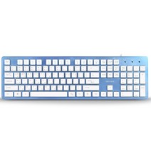 아이리버 IR-K2000 아이솔레이션 저소음 유선키보드, 코발트블루