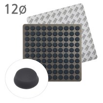 명가철물 3M 범폰 접착고무발 미끄럼 방지 소음 충격 흡수, PR2-12-4T (1판 100개), 1개