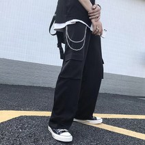 제로스샵 / 빅포켓 폴리 와이드팬츠