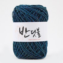 [앵콜스] 반딧불 코튼메탈 (10개+1개덤) 뜨개실 털실 손뜨개 면사, 209 청록무지개(낱개)