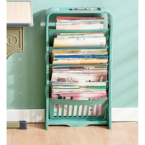 공간활용 틈새 책진열대 미니 책꽂이 사이드 책정리선반 파티션책상꽂이, 사이드책꽂이 그레이