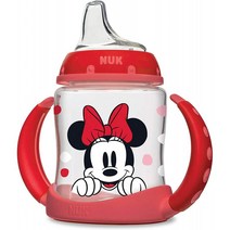 NUK Disney Learner Cup with Silicone Spout Minnie Mouse 5-Ounce by NUK [병행 수입품] | 아기 머그, 단일옵션