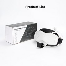 oculus quest 2 용 배터리가있는 elite halo 스트랩 quest2 vr, 세트 1 화이트