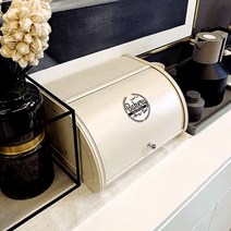 브레드 박스 예쁜 빵 보관함 카페 뷔페 주방 인테리어 빵 쿠키 보관 케이스, 1개, 블랙-베이커리 브레드박스